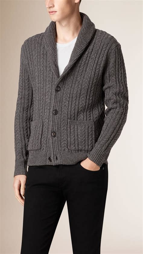 burberry men's cardigan|Burberry cashmere cardigan men.